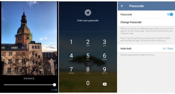 В Telegram для Android и iOS добавили фоторедактор и парольную защиту