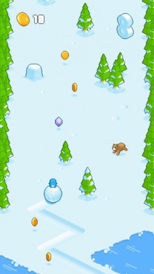 Snow Roll — очередной хардкорный последователь Flappy Bird