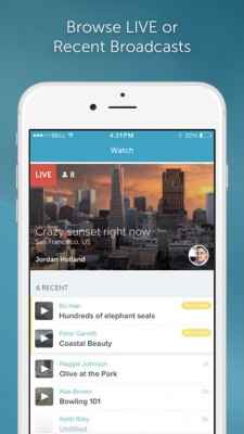 Сервис трансляций Periscope выпустил iOS-приложение
