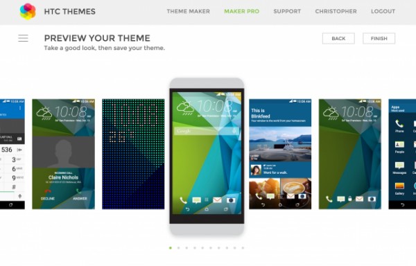 HTC выпустила веб-утилиту для создания тем под Sense 7