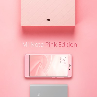 Представлена женская версия Xiaomi Mi Note Pink Edition в розовом корпусе