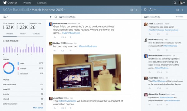 Curator — инструмент от Twitter для медийных пользователей