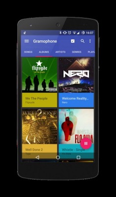 Gramophone — новый «материальный» плеер для Android