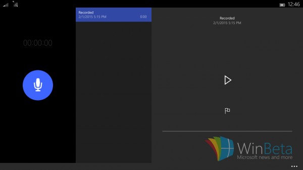 Скриншоты планшетного интерфейса в Windows 10