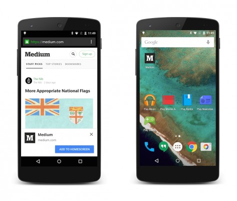 Chrome 42 с новой системой уведомлений появился на Android