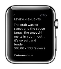 Yelp выпускает приложение для Apple Watch