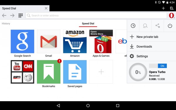 Opera 29 для Android: улучшенная Opera Turbo, синхронизация вкладок и прочее