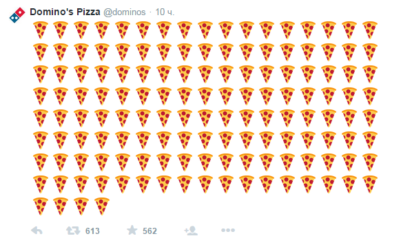 В США пиццу можно будет заказать с помощью смайла Emoji
