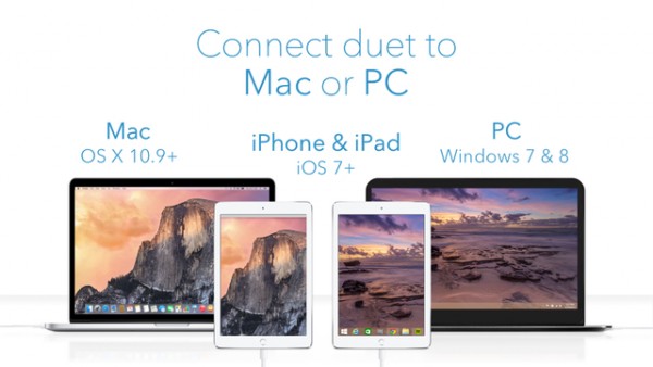 Приложение Duet Display превращает iOS-устройство во второй экран для ПК