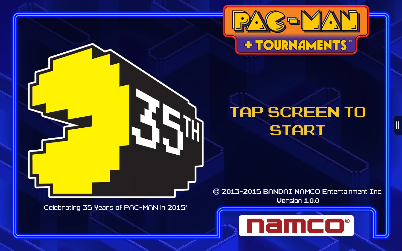 Назад 22. Pac-man + Tournaments. Namco выпускает игру Pac-man. Pac man Tournaments 35th. Игра Pac Старая версия.