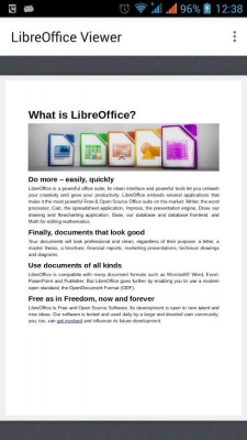 Открытый и бесплатный LibreOffice вышел на Android