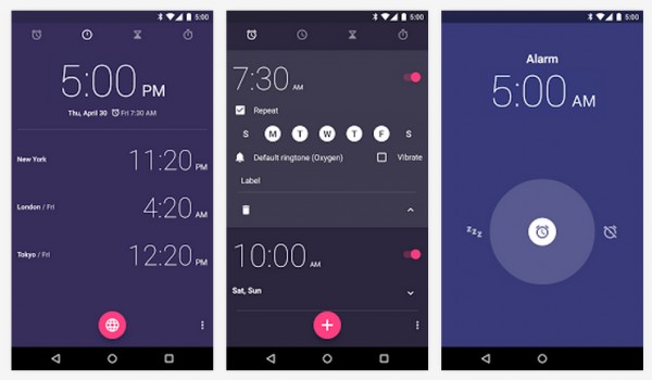 Стандартное приложение часов из Android Lollipop доступно в Google Play