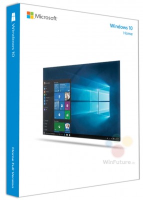 Утечка: дизайн коробочной версии Windows 10 для редакций Home и Pro
