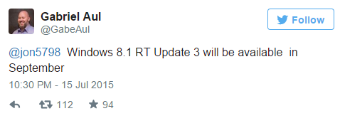 Windows RT получит обновление в сентябре