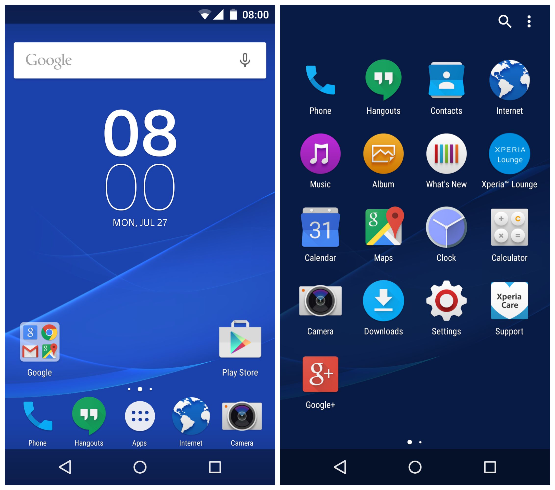 Приложение для экрана телефона андроид. Интерфейс оболочки Sony Xperia. UI Sony Android. Sony Xperia Android 7.0. Интерфейс оболочки Sony Xperia 2023.