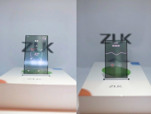 ZUK показала рабочий прототип прозрачного смартфона