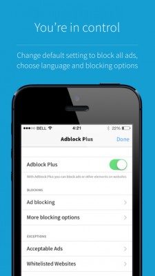 «Антирекламный» браузер Adblock Browser вышел на iOS и появился в Google Play