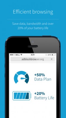 «Антирекламный» браузер Adblock Browser вышел на iOS и появился в Google Play