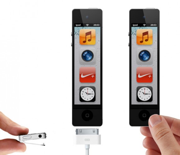 Концепт iPod Nano нового поколения. Он становится худощавым.