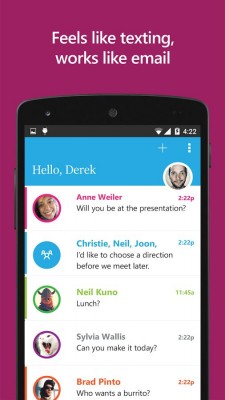 Почтовый клиент Microsoft Send в стиле мессенджера вышел на Android