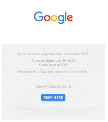 Google официально подтвердила грядущую презентацию 29 сентября