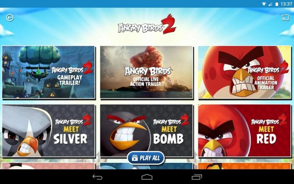 Rovio выпустила приложение для Android и iOS с мультфильмами по Angry Birds