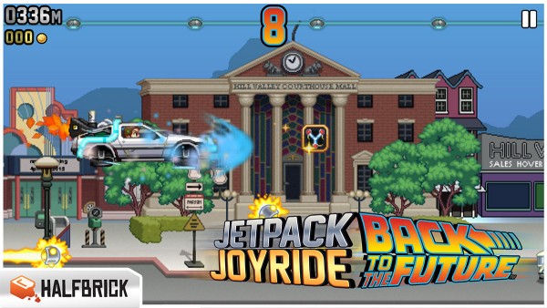 Популярная игра Jetpack Joyride получила обновление по фильмам «Назад в будущее»