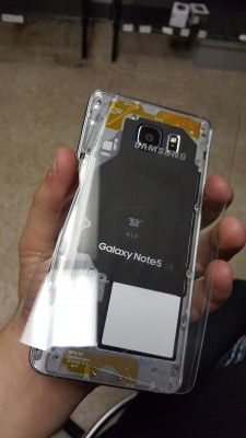 Пользователь Reddit сделал прозрачную заднюю панель для Samsung Galaxy Note 5
