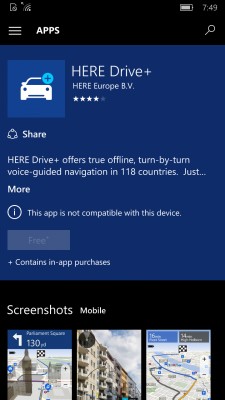 Приложения для карт HERE Maps вернулись в Windows Phone Store
