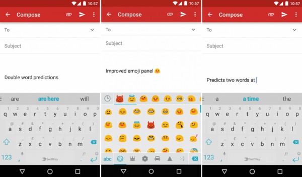 SwiftKey 6.0: двойное прогнозирование, улучшенная панель Emoji, новая тема и прочее