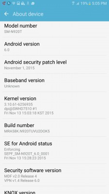 Один из владельцев Samsung Galaxy Note 5 получил обновление с Android 6.0; в сети уже есть дамп системы