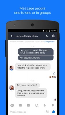 На Android вышло приложение для рабочих чатов в Facebook*