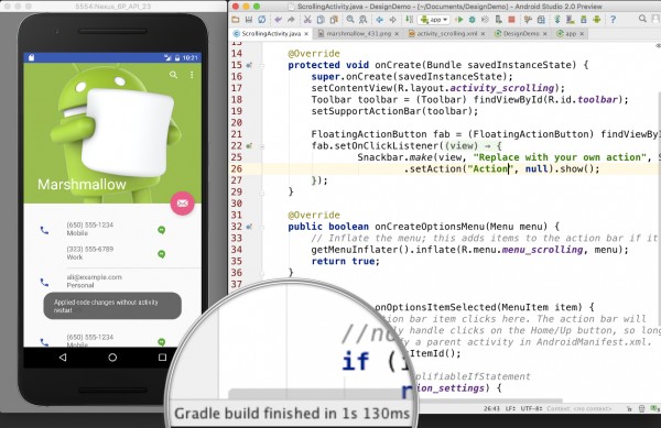 Google выпустила обновленную среду разработки Android Studio 2.0