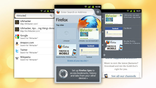Новый Firefox Beta уже доступен для Android