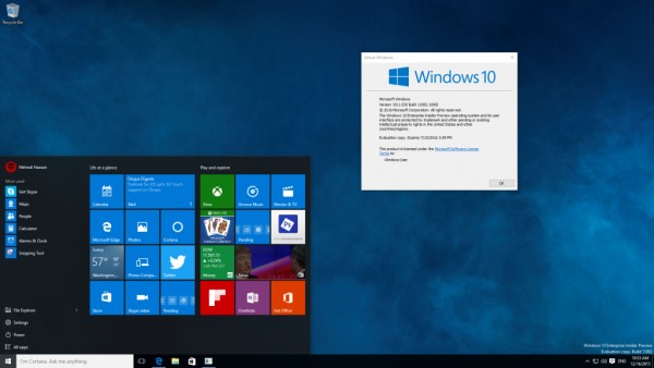 Microsoft выпустила первую тестовую сборку обновления Windows 10 Redstone