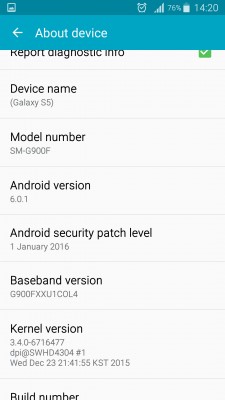 Samsung Galaxy S5 внезапно получил бета-версию Android 6.0.1