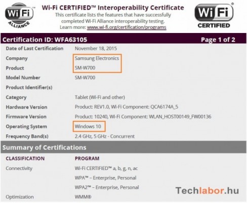 Samsung готовит 12-дюймовый планшет на базе Windows 10