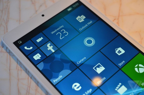 Планшет от Alcatel на Windows 10 Mobile получил обычный смартфонный интерфейс