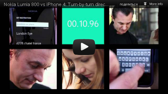 Nokia Lumia 800 VS iPhone 4