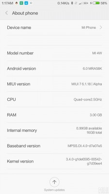 Xiaomi Mi 4 получает обновление до Android 6.0.1 Marshmallow