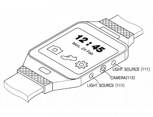 Samsung запатентовала часы, которые считывают вены на руке владельца