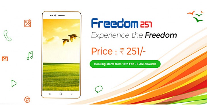Индийская компания представила смартфон Freedom 251 по цене 4 $
