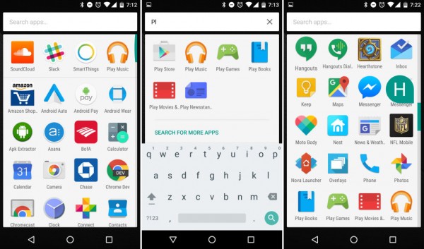 Слух: в Android N не будет полноценного меню приложений