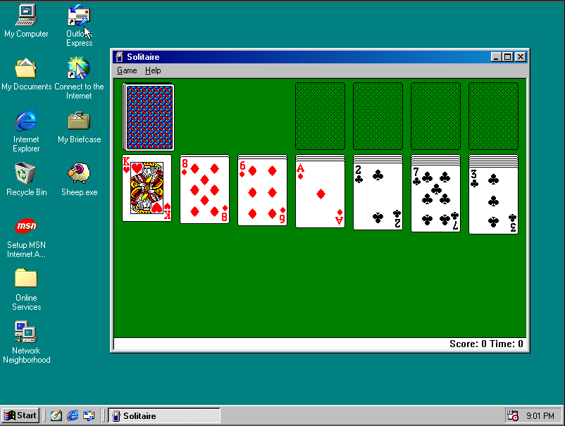 Эмулятор образов. Косынка виндовс 95. Solitaire Windows 95. Косынка XP. Солитер виндовс 98.