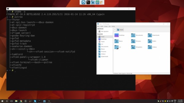 Bash в Windows 10 позволяет запускать некоторые Linux-приложения