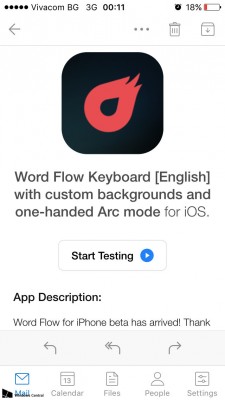 В сети появились скриншоты клавиатуры Microsoft Word Flow для iOS