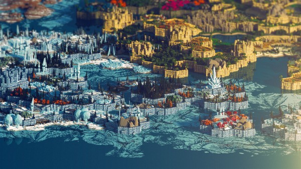 Энтузиаст потратил 400 часов на огромную карту для Minecraft