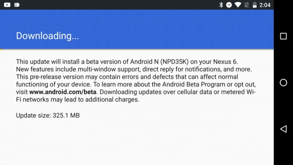 Стартует бета-тест нового Android N