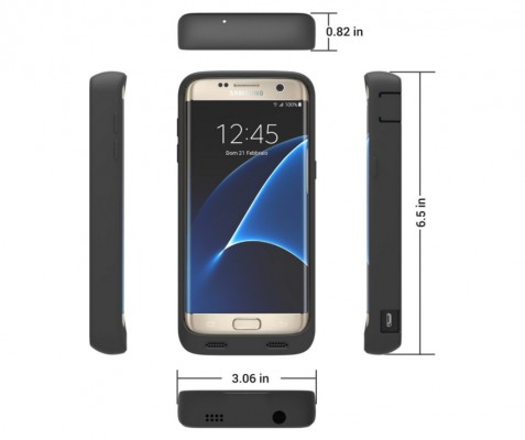Представлен чехол с батареей на 8 500 мАч для Galaxy S7 Edge
