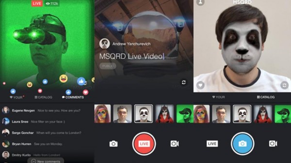 Сервис трансляций Facebook* Live получит функцию изменения лица из приложения MSQRD